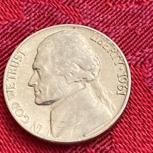 Vintage 1961 D Jefferson Nickel